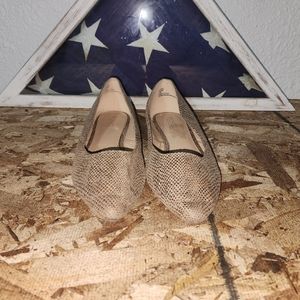 MICHAEL SHANNON (Alara) Ballet Flats Pointed Toe (Snakeskin Print) - SIZE 11